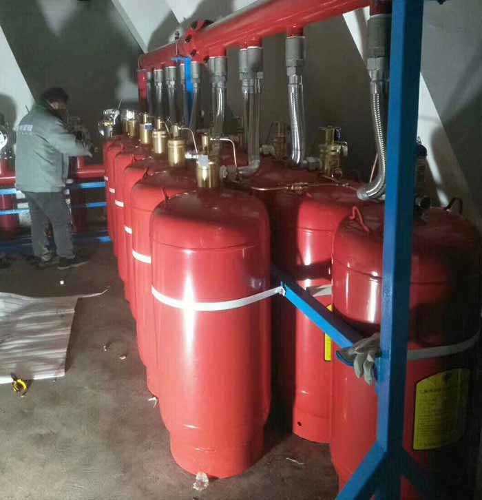 酒店無管網七氟丙烷氣體滅火系統生產安裝施工現場 酒店無管網七氟丙烷氣體滅火系統生產安裝施工現場