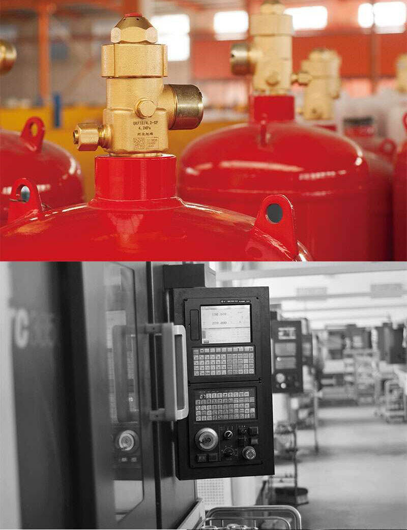 高壓二氧化碳滅火設備報警系統細節實拍