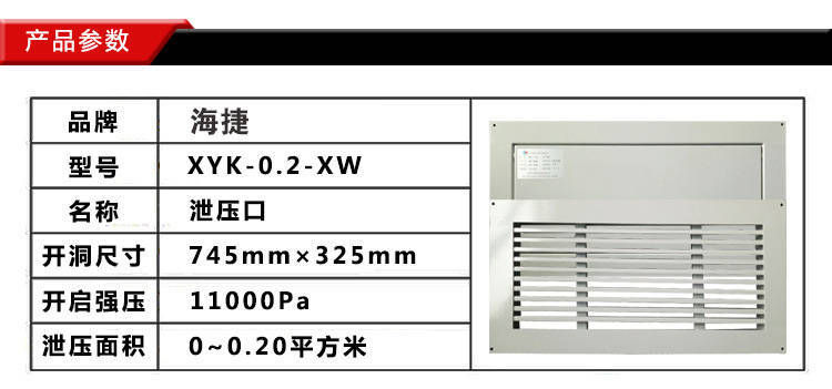 氣體泄壓口產(chǎn)品詳細(xì)參數(shù) 氣體泄壓口產(chǎn)品詳細(xì)參數(shù)